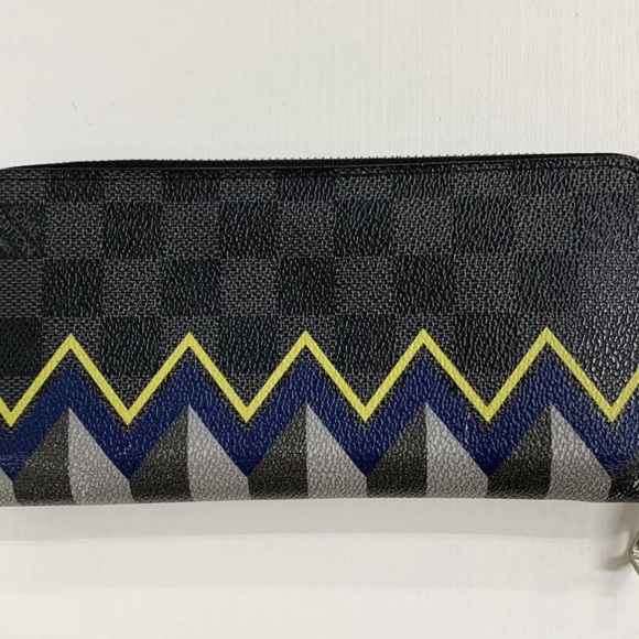 LOUIS VUITTON Damier Graphite illustre zippy organizer Zip Around Wallet - Picture 3 of 8